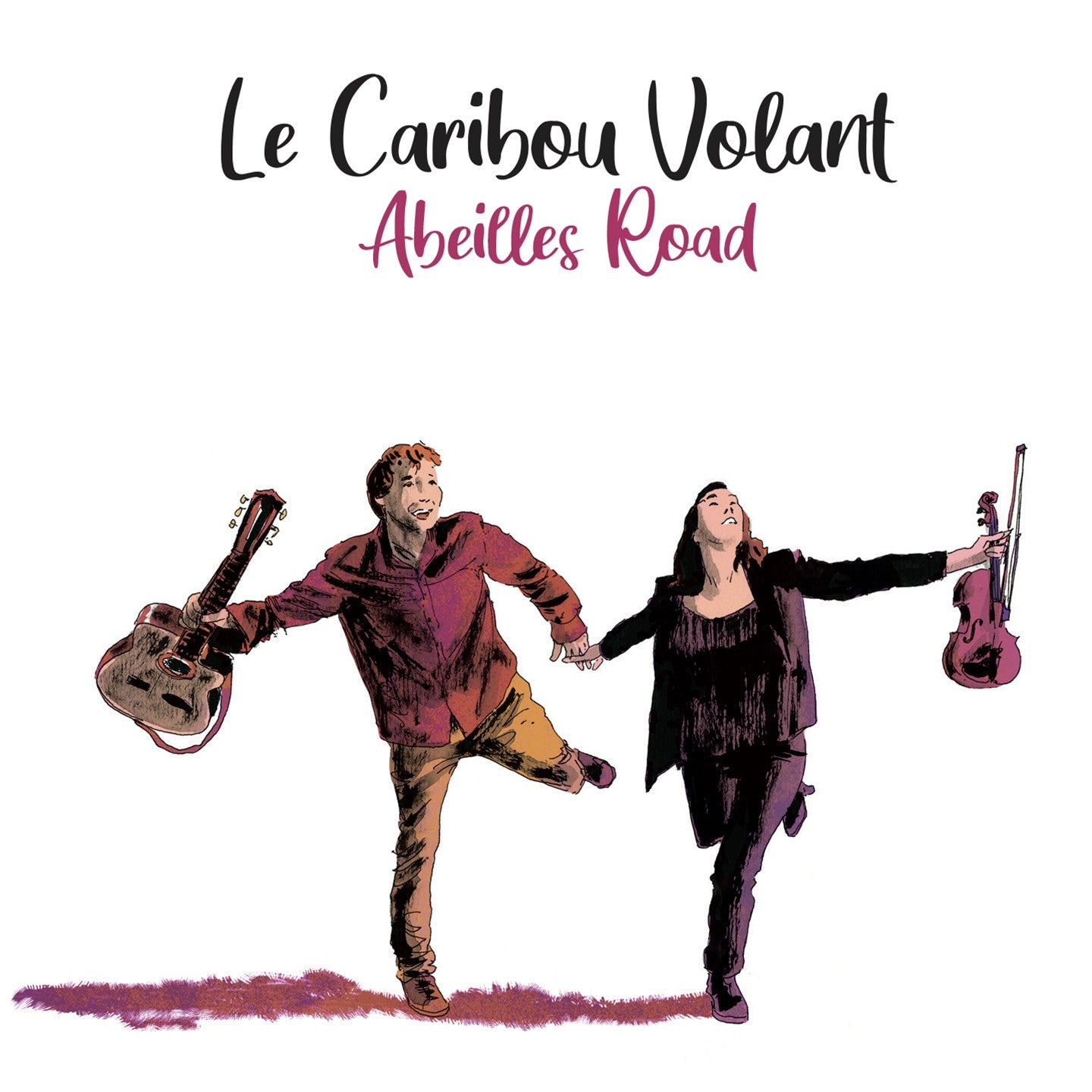 Pochette de : ABEILLES ROAD - LE CARIBOU VOLANT (VINYLE 33T)