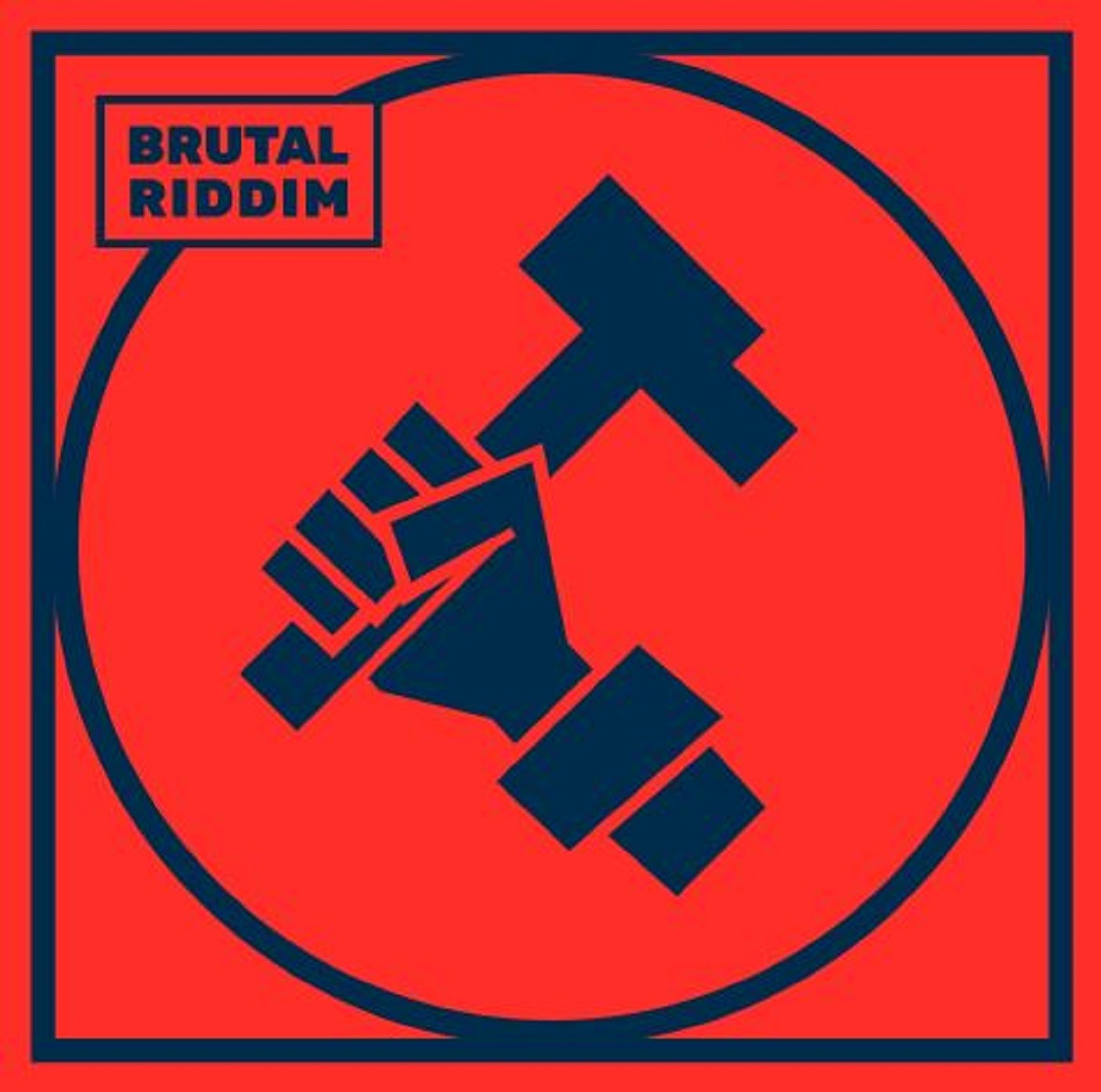 Pochette de : BRUTAL RIDDIM - PIPON GARCIA / TONY (VINYLE 33T)