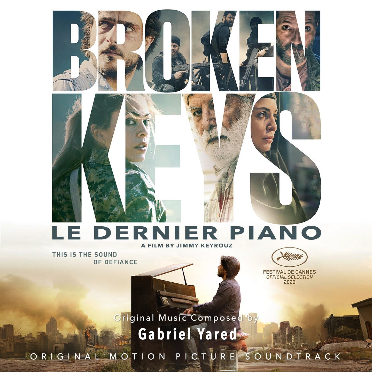 Pochette de : LE DERNIER PIANO - BROKEN KEYS ORIGINAL MOTION PICTURE SOUNDTRACK - GABRIEL YARED (CD)