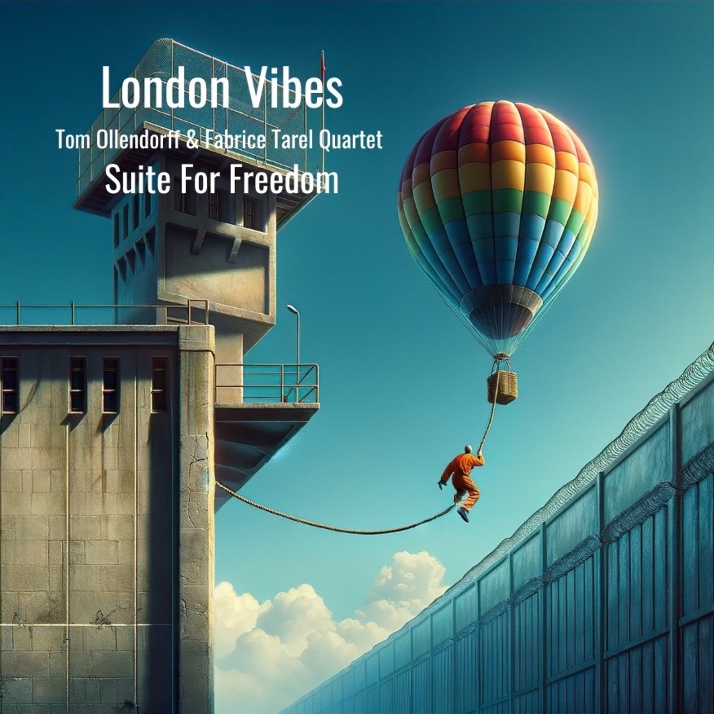 Pochette de : SUITE FOR FREEDOM - LONDON VIBES : TOM OLLENDORFF & FABRICE TAREL QUARTET (CD)