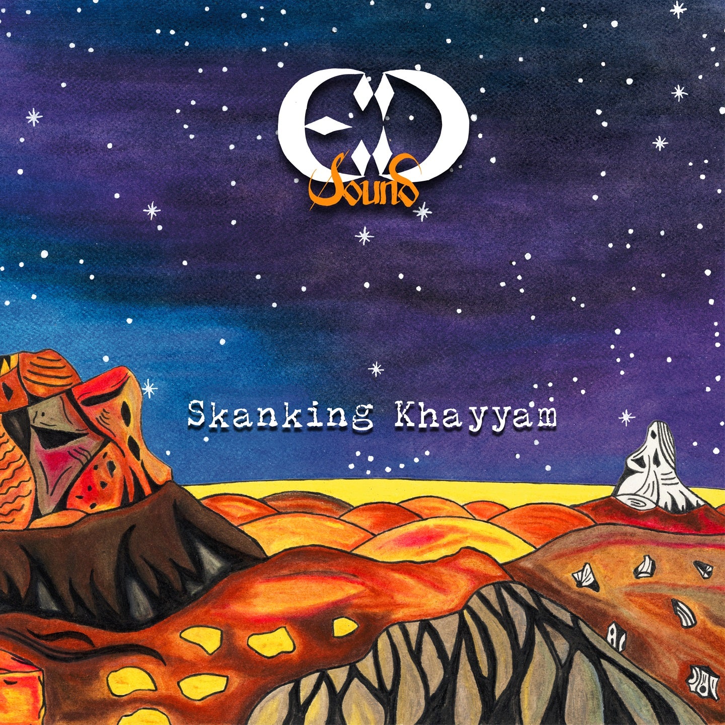 Pochette de : SKANKING-KHAYYAM - ERAU DUB SOUND (VINYLE 33T)