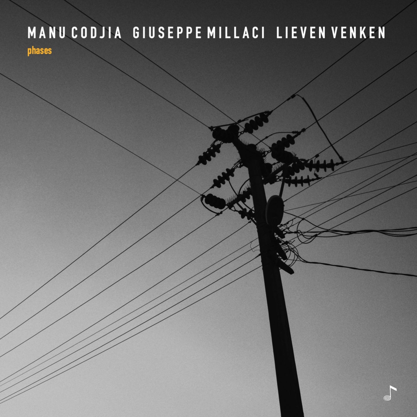 Pochette de : PHASES - MANU CODJIA, GIUSEPPE MILLACI & LIEVEN VENKEN (CD)