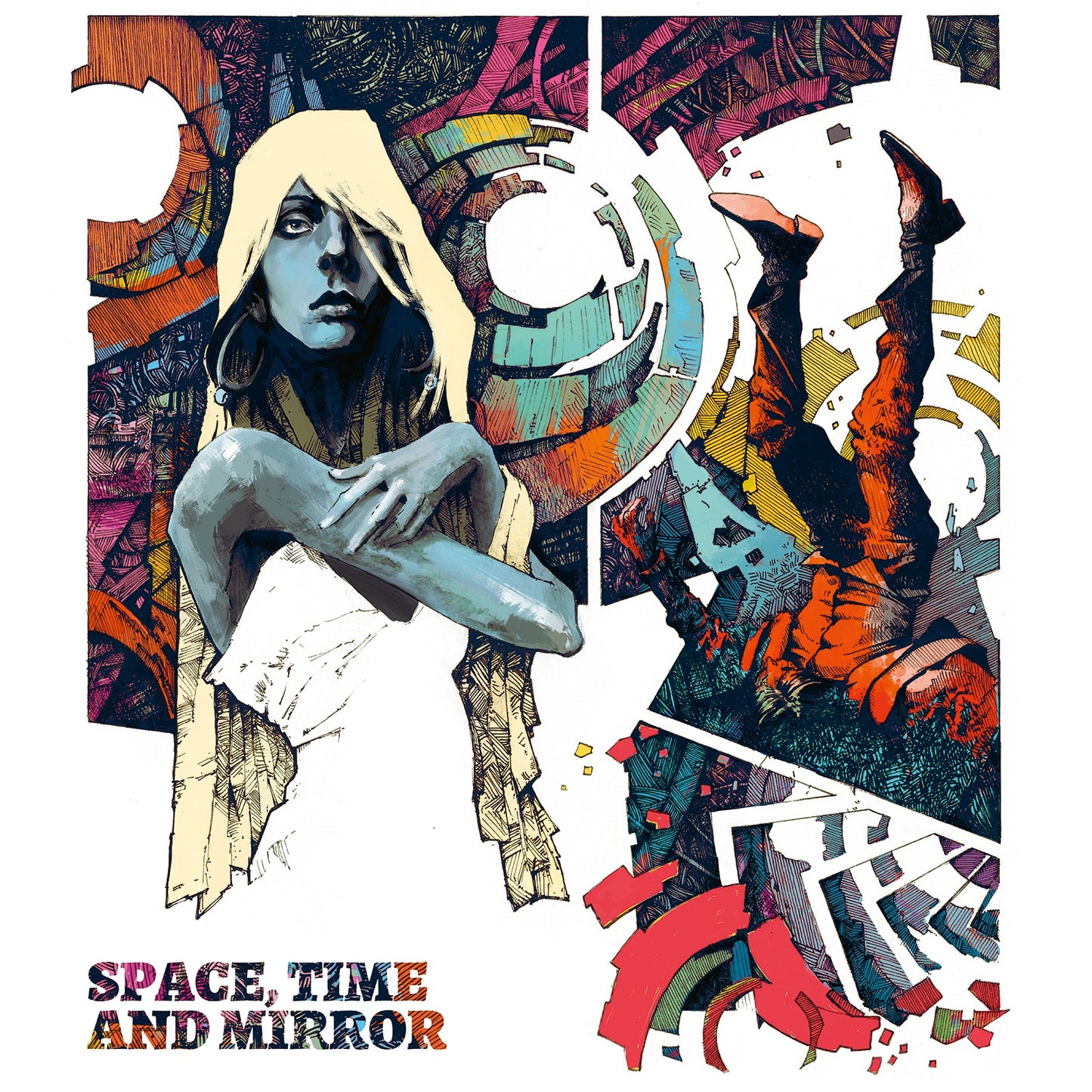 Pochette de : SPACE, TIME AND MIRROR - SPACE, TIME AND MIRROR CHRISTOPHE GIRARD SEXTET (CD)