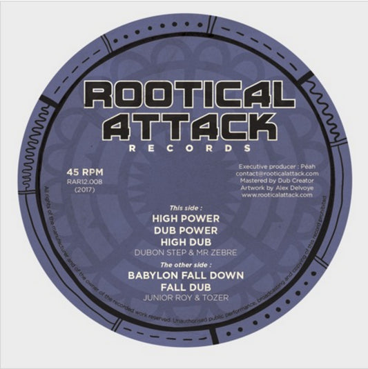 Pochette de : BABYLON FALL DOWN - TOZER & MR ZEBRE (33T)