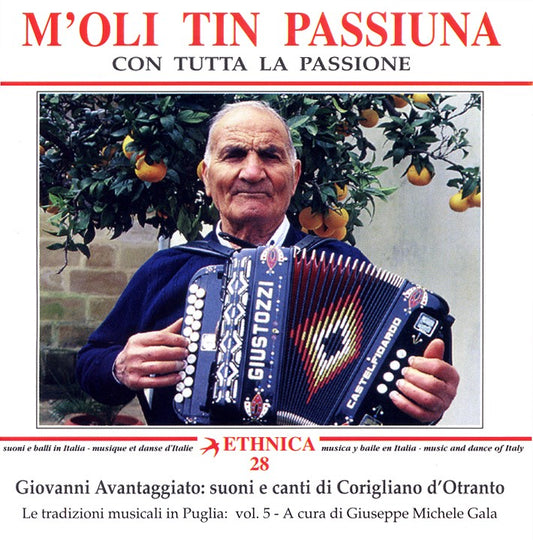 Pochette de :  M'OLI TIN PASSIUNA  - GIOVANNI AVANTAGGIATO (CD)