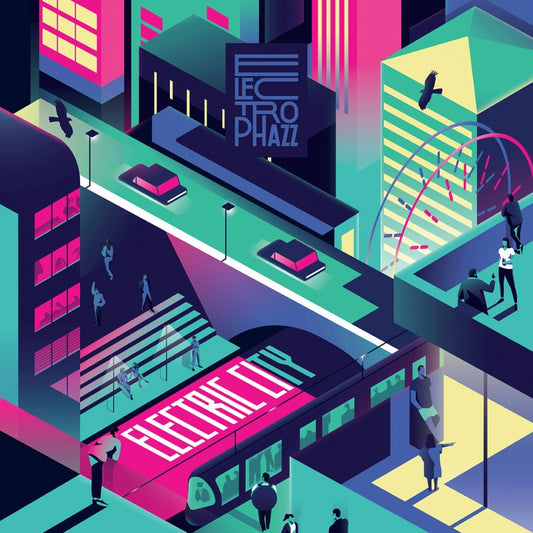 Pochette de : ELECTRIC CITY - ELECTROPHAZZ (VINYLE 33T)