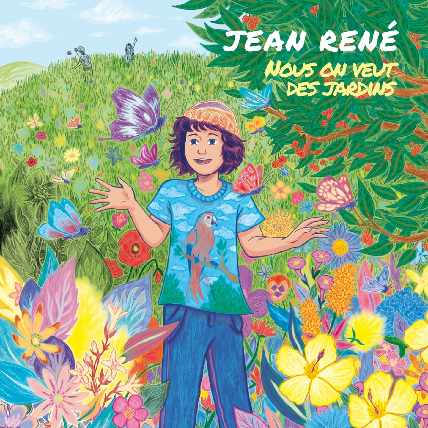 Pochette de : NOUS ON VEUT DES JARDINS - JEAN RENÉ (CD)