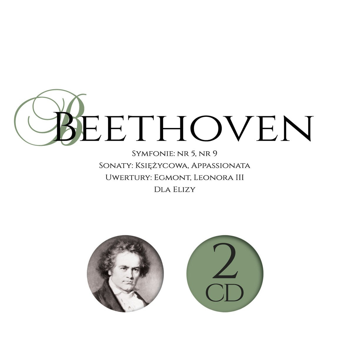 Pochette de : BEETHOVEN SYMPHONIE NO5,NO9 - LUDWIG VAN BEETHOVEN (CD)