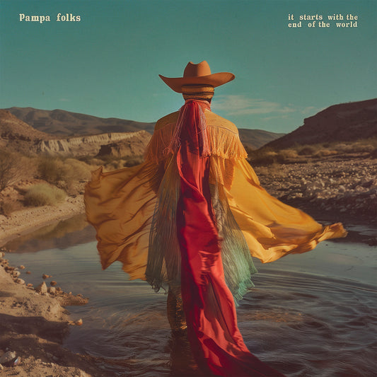 Pochette de : IT STARTS WITH THE END OF THE WORLD - PAMPA FOLKS (VINYLE 33T)