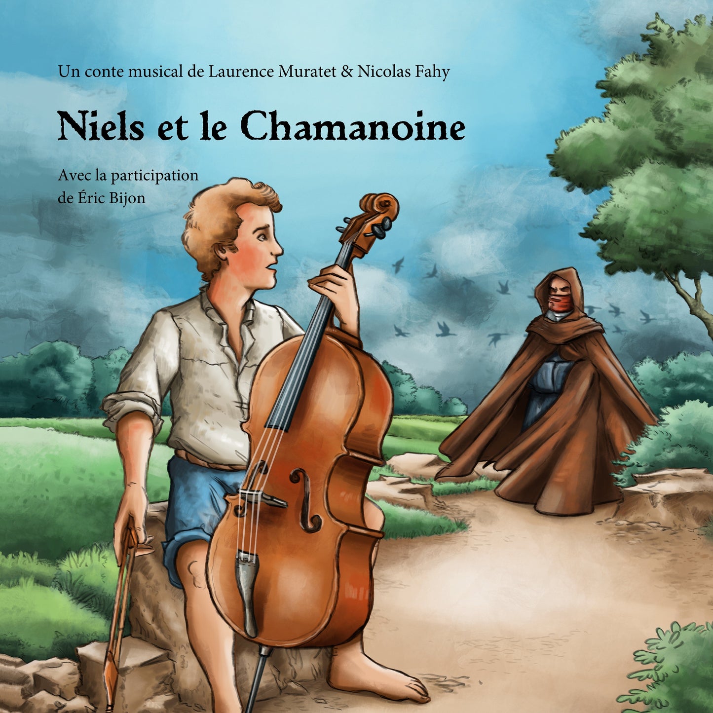 Pochette de : NIELS ET LE CHAMANOINE - LAURENCE MURATET - NICOLAS FAHY (LIVRE CD)