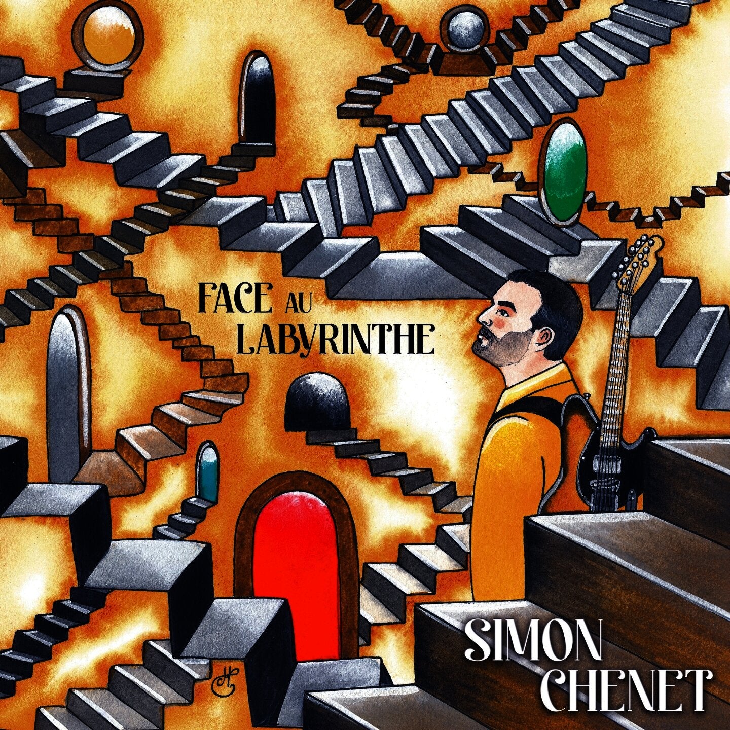 Pochette de : FACE AU LABYRINTHE - SIMON CHENET (VINYLE 33T)