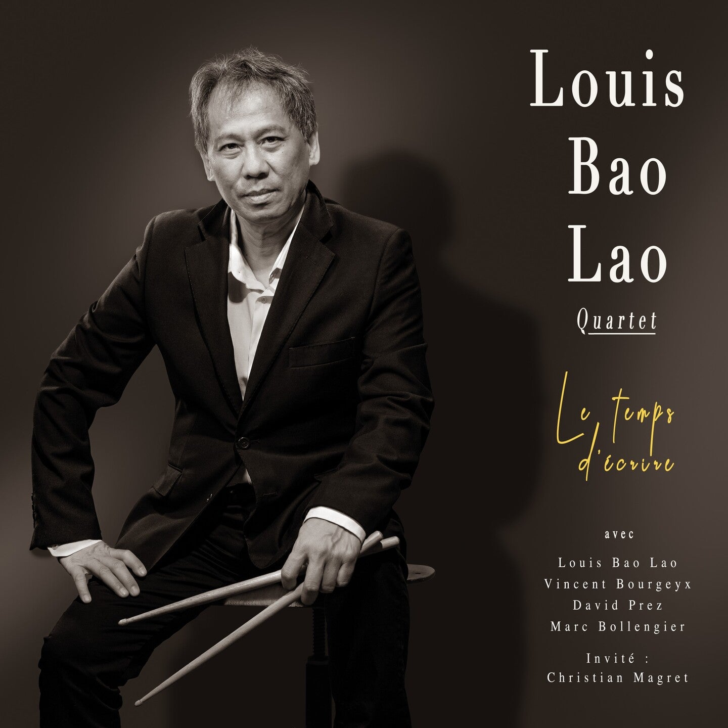 Pochette de : LE TEMPS D'ÉCRIRE - LOUIS BAO LAO QUARTET (CD)