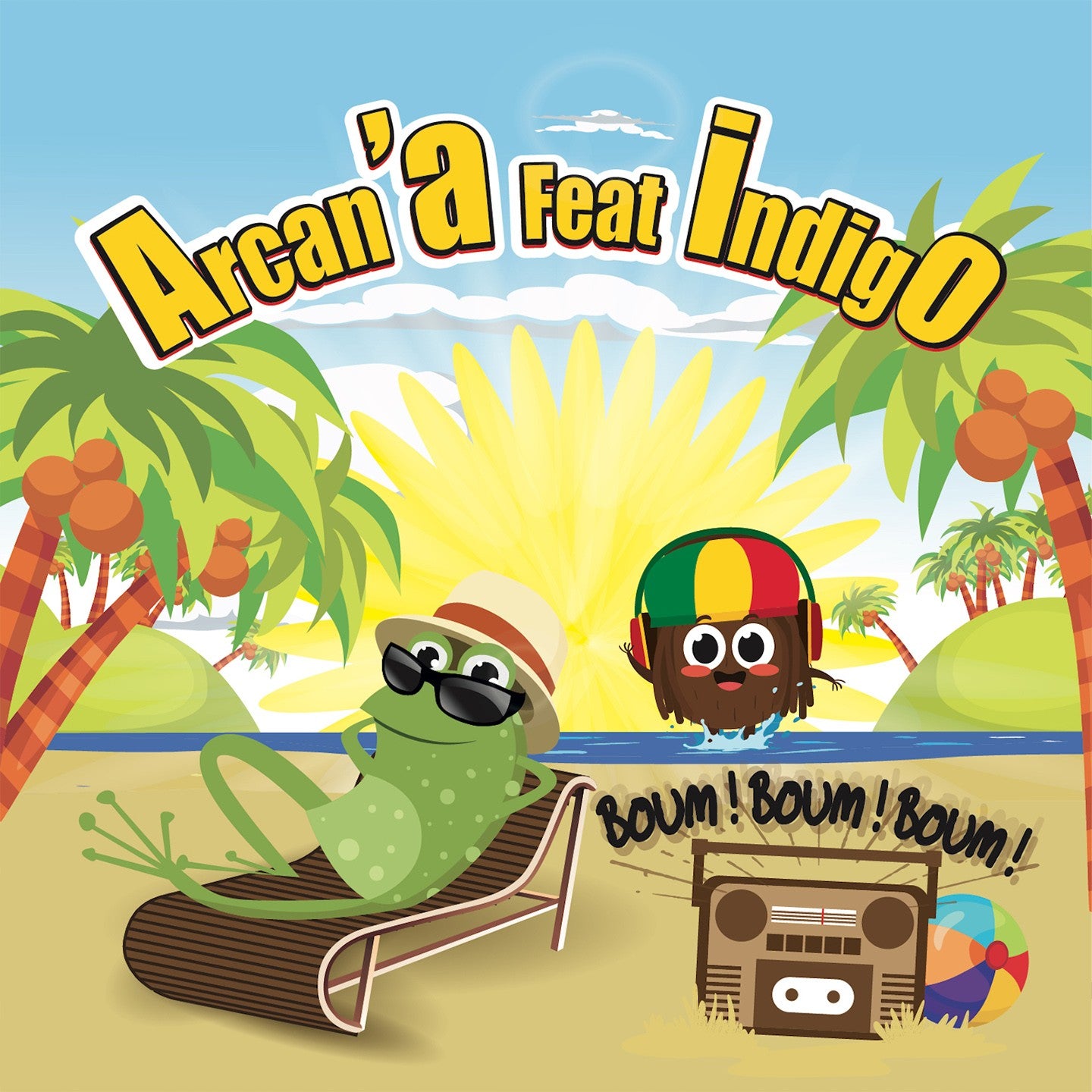 Pochette de : BOUM BOUM BOUM - ARCAN’A FEAT INDIGO (CD)
