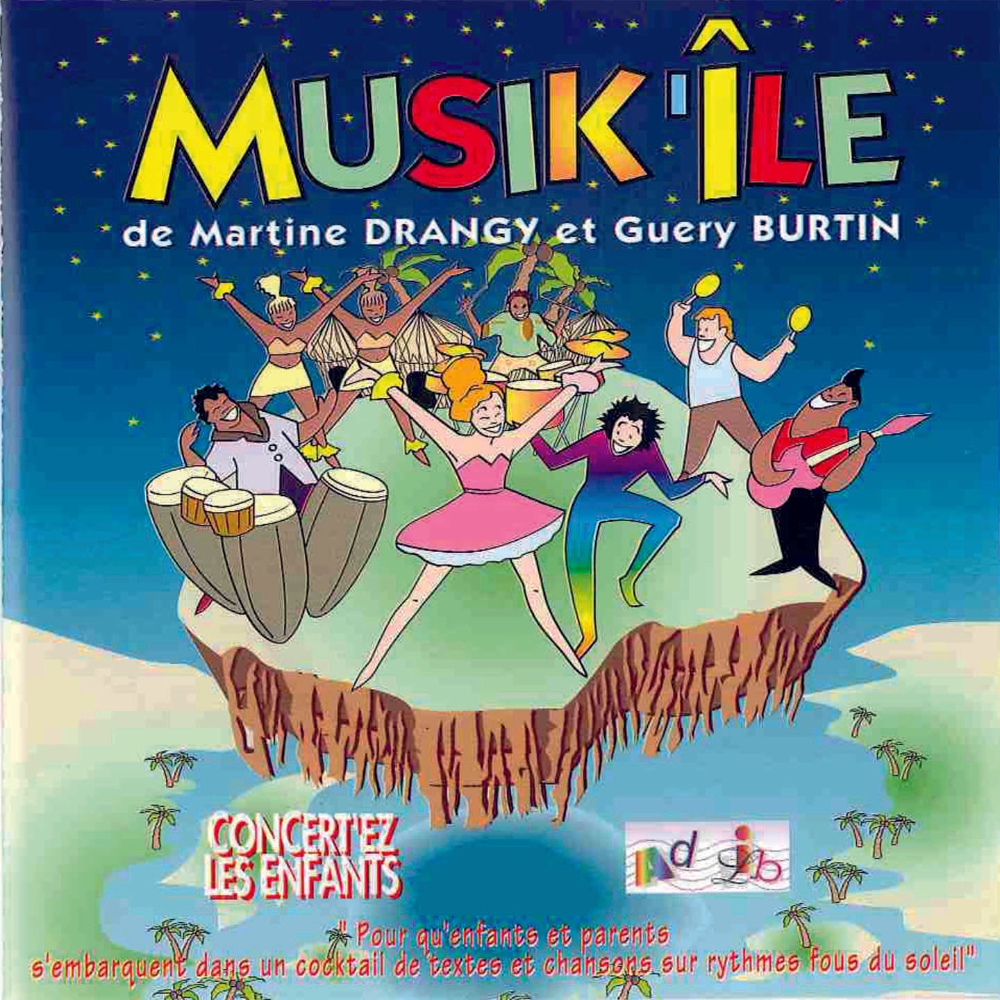 Pochette de : MUSIK'ILE - MARTINE DRANGY / GUERY BURTIN (CD)