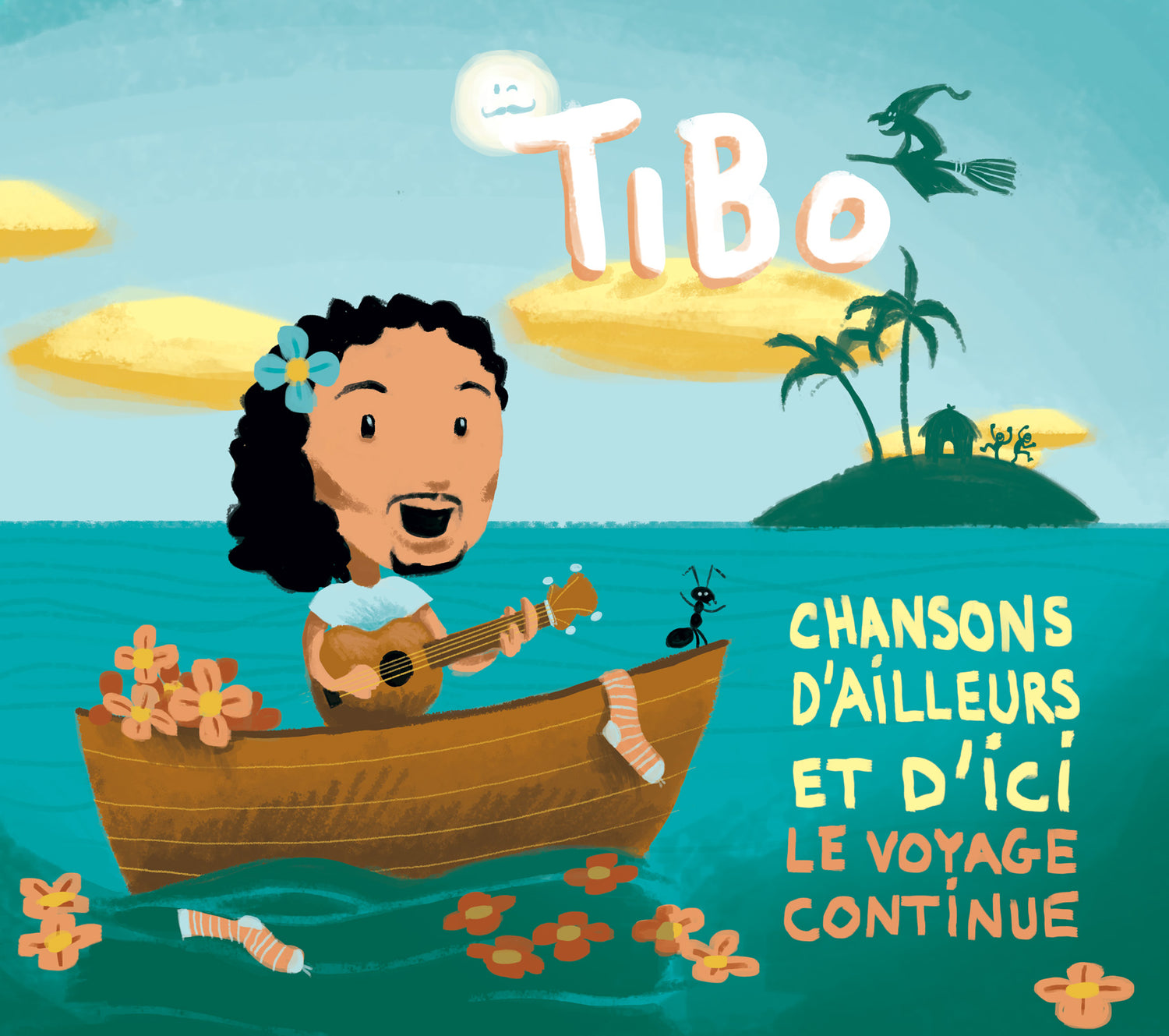 Pochette de : CHANSONS D'AILLEURS ET D'ICI - THIBAUT GUERIAUX (CD)