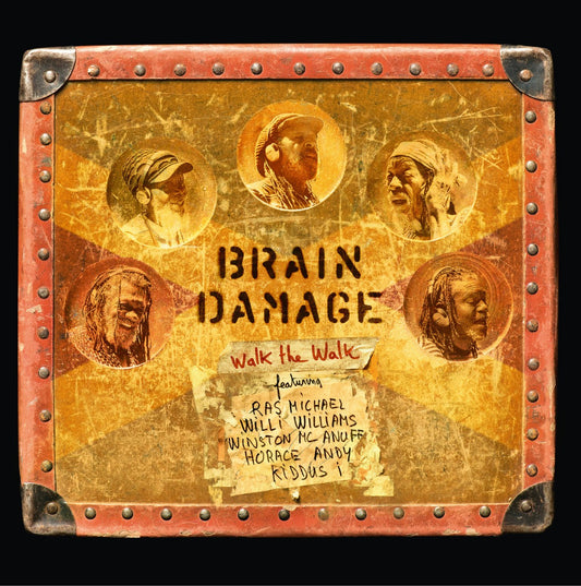 Pochette de : WALK THE WALK - BRAIN DAMAGE (FEAT RAS MICHAEL) (45T)